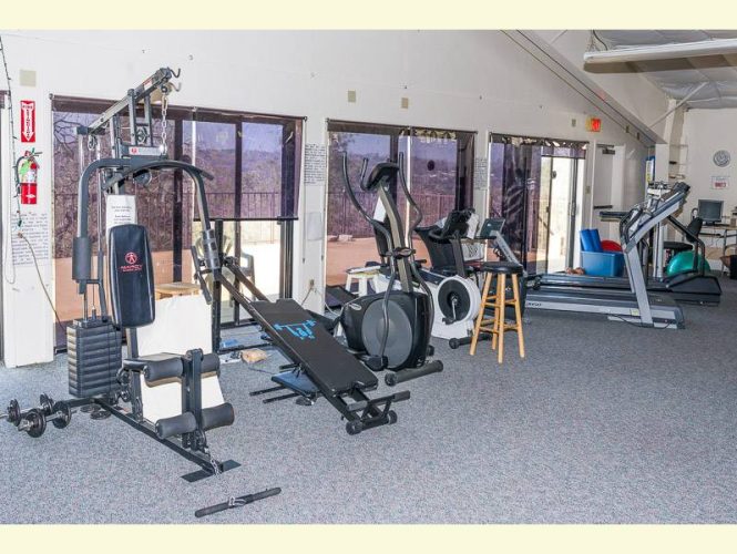 Exercise area up on our Mezzanine