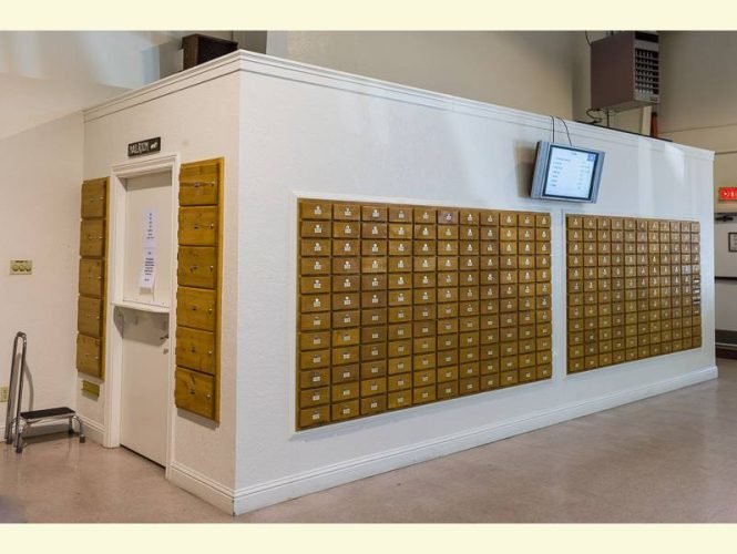 Dating back to our Park's earliest days, volunteers sort each day's incoming mail to site mailboxes.